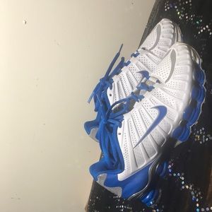 Blue and White Nike Shocks 😍🥶